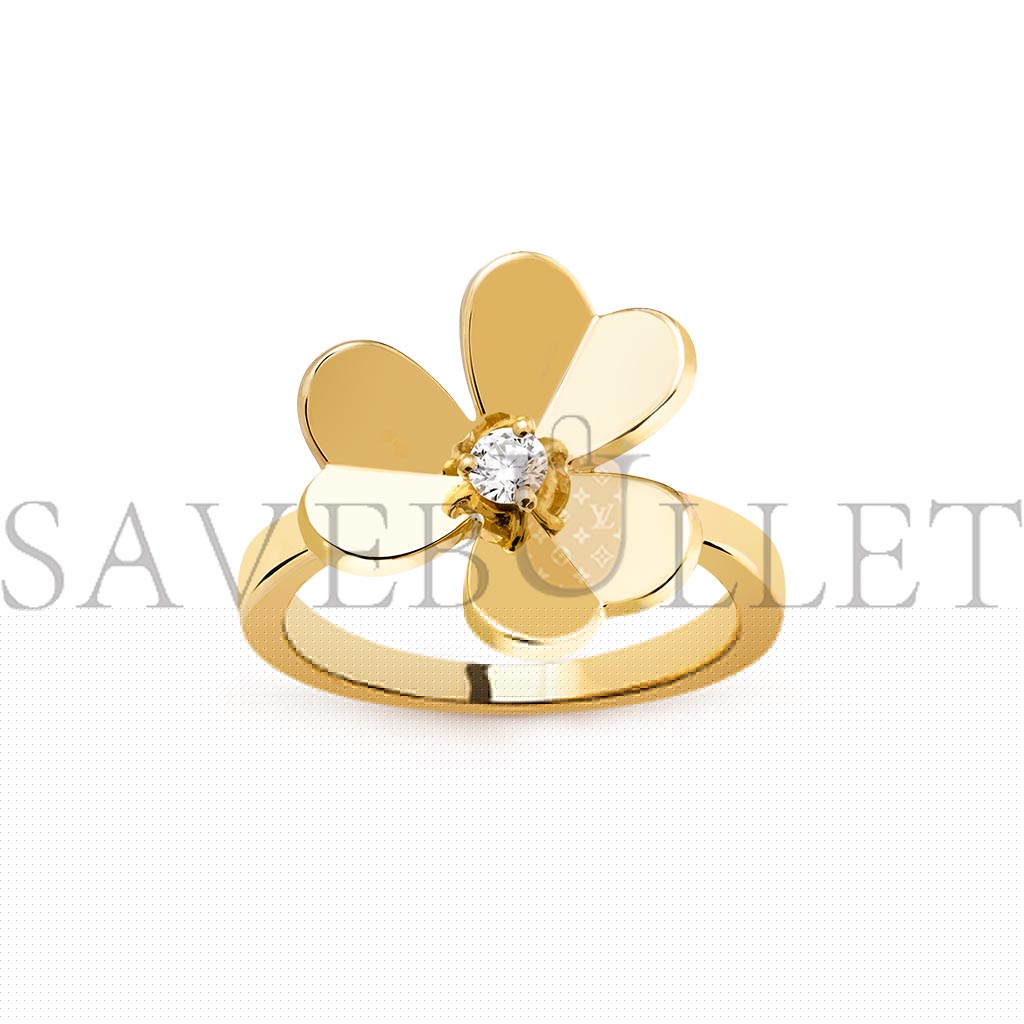 V*N CL*F arpels frivole ring, 1 flower, small model - yellow gold vcarp2ds00